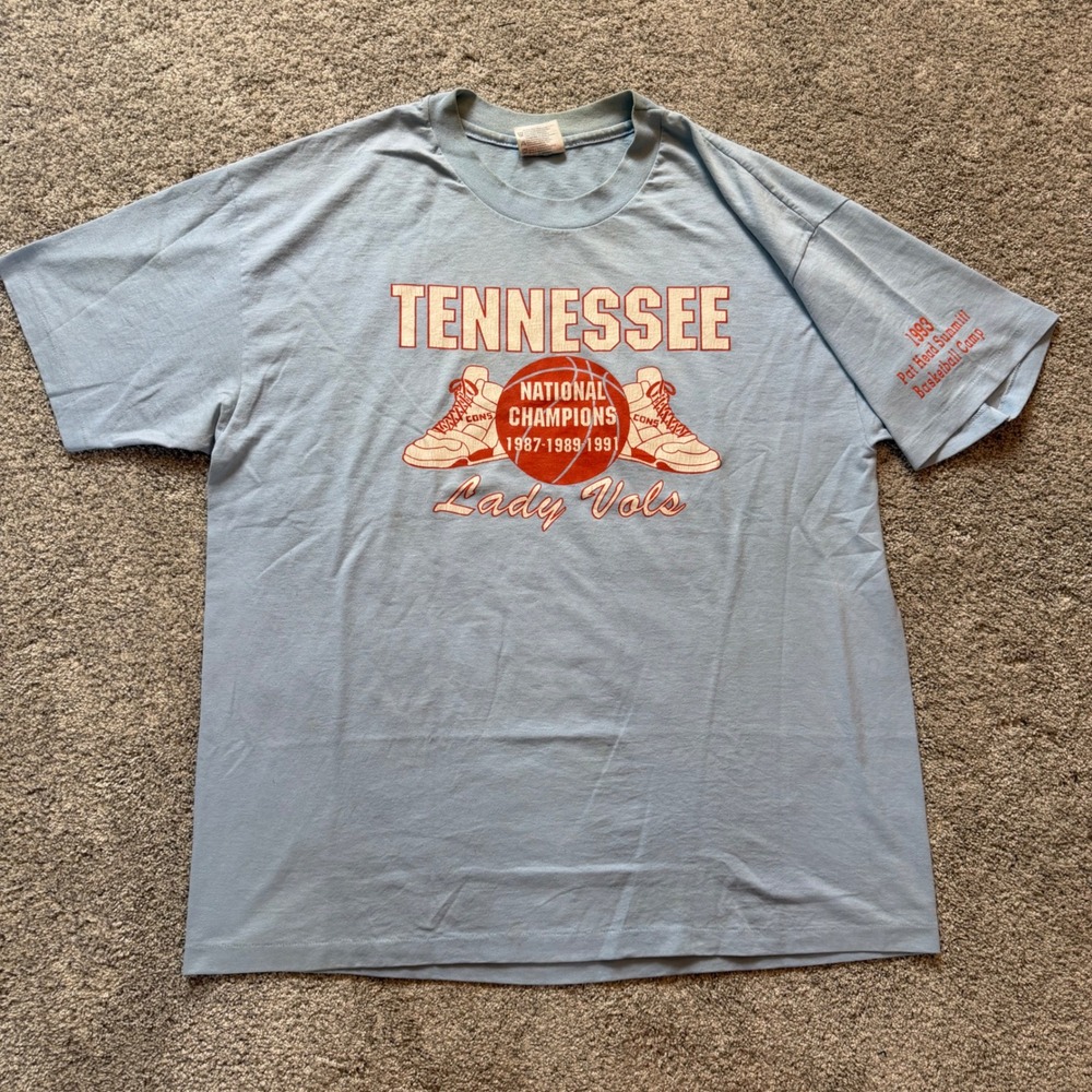 Vintage 1993 Tennessee Lady Vols 3 Peate Basketball Shirt XL Converse